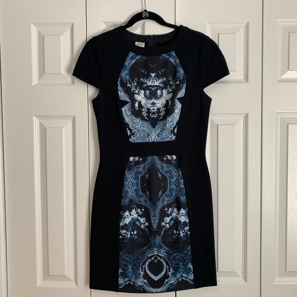 Ali Ro Scuba Cocktail Dress